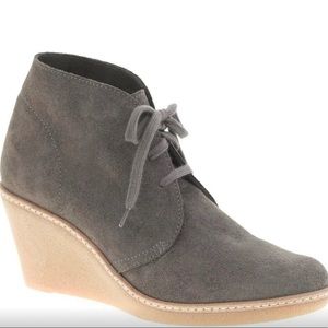 J. Crew McAlister chukka suede wedge bootie